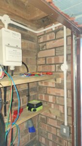 Garage PVC Conduit 3 Garage containment - PVC conduit