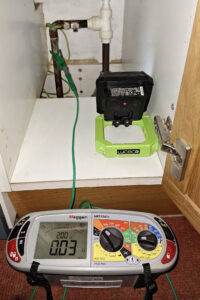 Testing water bonding