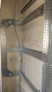 Utility Riser Cable Tray Cable tray install in utility riser